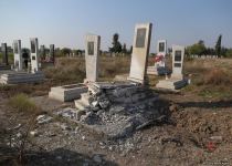 Ermənistan növbəti dəfə qəbiristanlığı atəşə tutdu (FOTO)