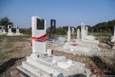 Ermənistan növbəti dəfə qəbiristanlığı atəşə tutdu (FOTO)