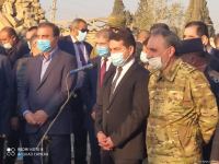 Hikmət Hacıyev və diplomatik korpusun nümayəndələri Gəncədə hadisə yerinə gəliblər (FOTO/VİDEO)