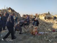 Hikmət Hacıyev və diplomatik korpusun nümayəndələri Gəncədə hadisə yerinə gəliblər (FOTO/VİDEO)