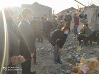 Hikmət Hacıyev və diplomatik korpusun nümayəndələri Gəncədə hadisə yerinə gəliblər (FOTO/VİDEO)