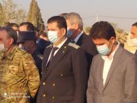 Hikmət Hacıyev və diplomatik korpusun nümayəndələri Gəncədə hadisə yerinə gəliblər (FOTO/VİDEO)