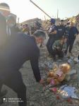 Hikmət Hacıyev və diplomatik korpusun nümayəndələri Gəncədə hadisə yerinə gəliblər (FOTO/VİDEO)