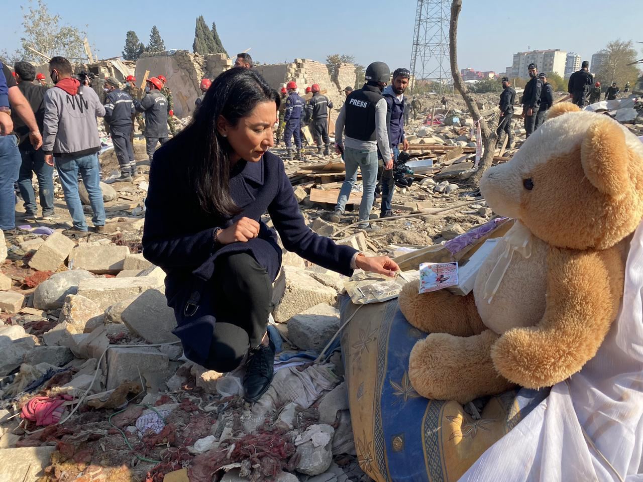 Ombudsman Səbinə Əliyeva Gəncədə faktaraşdırıcı missiya həyata keçirir (FOTO)
