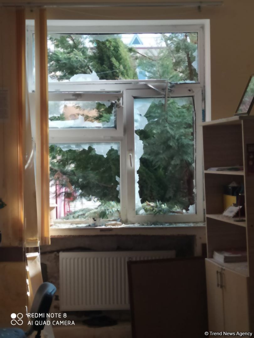 Ermənilər Tərtəri atəşə tutdu, orta məktəb dağıldı (FOTO)