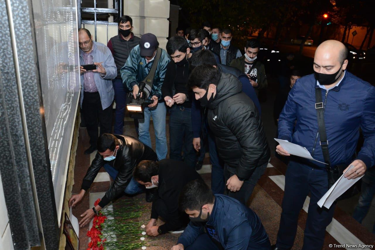 Gəncədəki erməni terroru nəticəsində həlak olan Rusiya vətəndaşının xatirəsi yad edilib (FOTO)