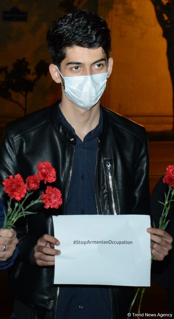 Gəncədəki erməni terroru nəticəsində həlak olan Rusiya vətəndaşının xatirəsi yad edilib (FOTO)