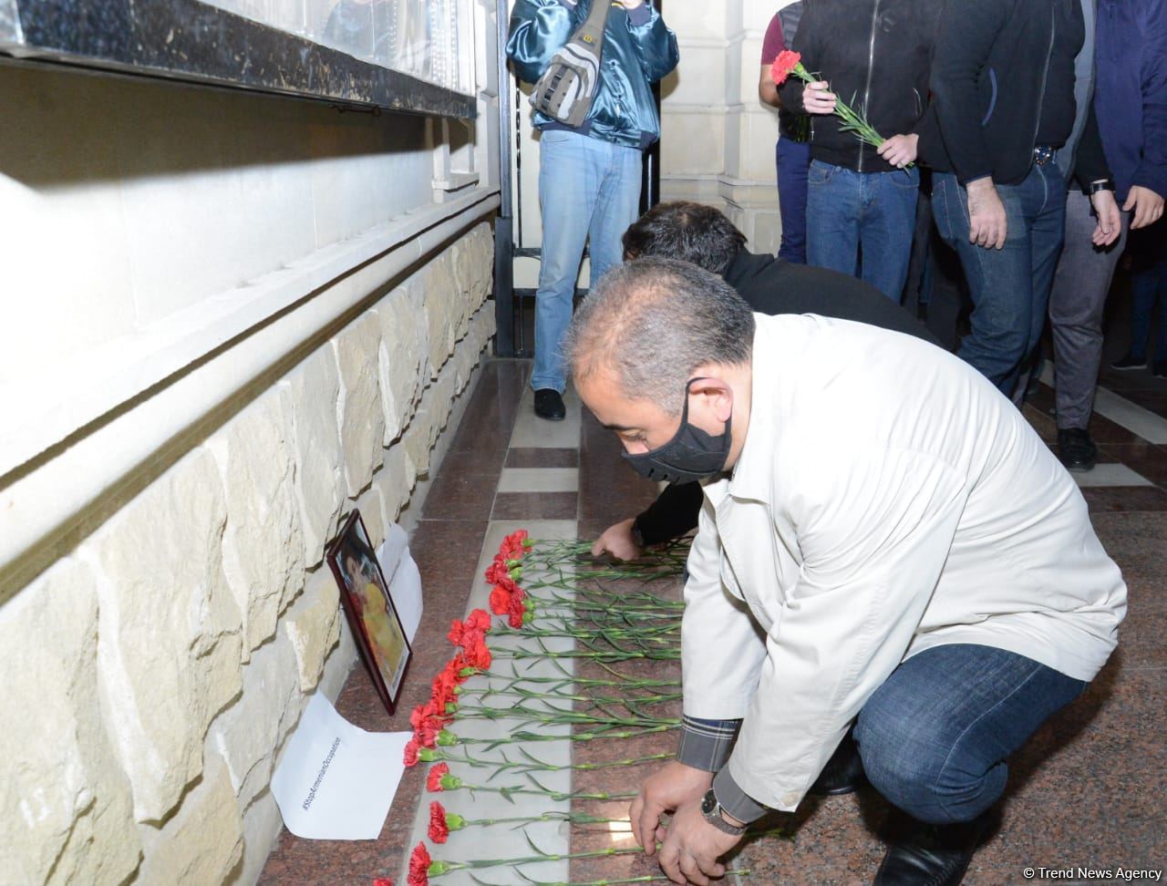 Gəncədəki erməni terroru nəticəsində həlak olan Rusiya vətəndaşının xatirəsi yad edilib (FOTO)