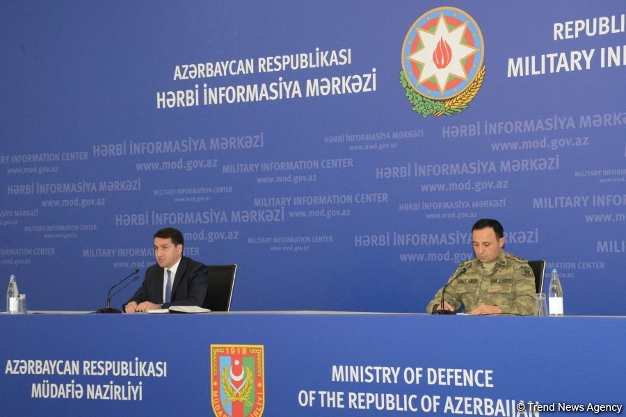 Prezidentin köməkçisi və MN rəsmisinin birgə brifinqi keçirilib (FOTO)