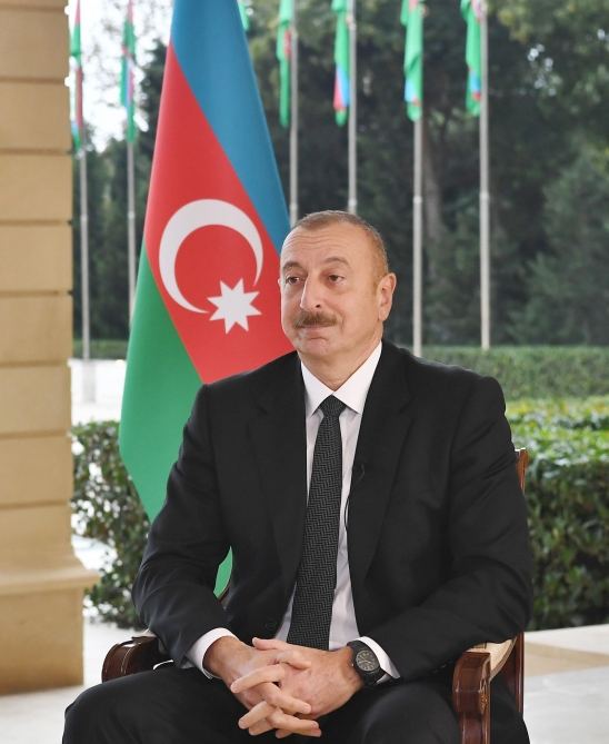 Prezident İlham Əliyev “BBC News”a müsahibə verib (FOTO)