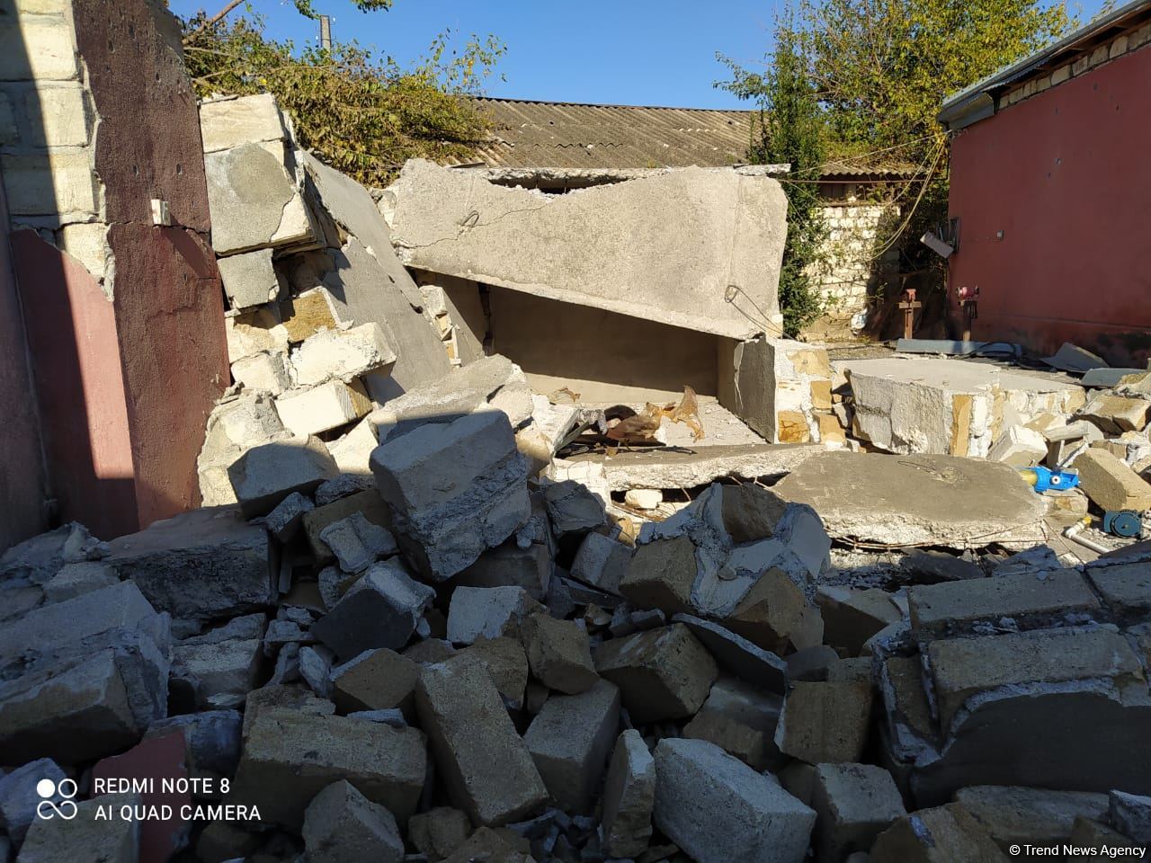 Ermənilər Tərtərin Əskipara kəndini artilleriya atəşinə tutdu, 20 ev tam dağıldı (FOTO)