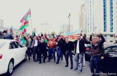 Azərbaycan Qələbəsini və ədalətin bərpasını qeyd edir (FOTO)
