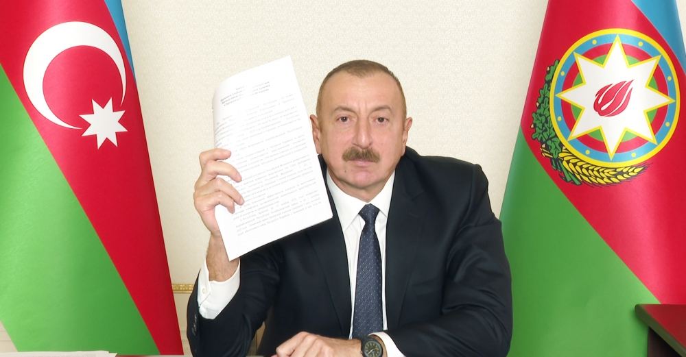 Zəfər xronikası. 10 noyabr 2020-ci il: Prezident İlham Əliyev xalqa müraciət edib (FOTO/VİDEO)