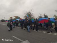Ağdamda bayram yürüşü keçirilib (FOTO/VİDEO)