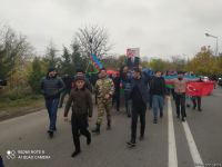 Ağdamda bayram yürüşü keçirilib (FOTO/VİDEO)