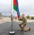 Prezident İlham Əliyev və birinci xanım Mehriban Əliyeva işğaldan azad edilmiş Ağdam şəhərində olublar (FOTO/VİDEO) (YENİLƏNİB-2)