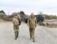 Prezident İlham Əliyev və birinci xanım Mehriban Əliyeva işğaldan azad edilmiş Ağdam şəhərində olublar (FOTO/VİDEO) (YENİLƏNİB-2)