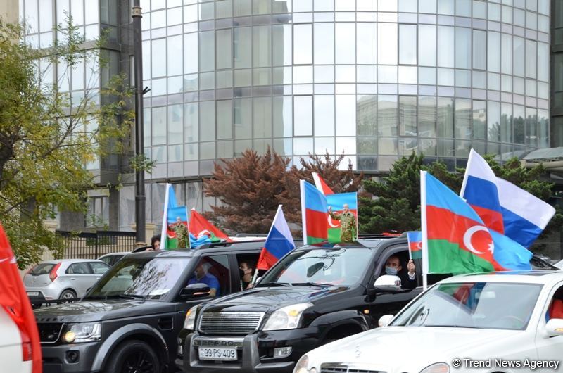 Kəlbəcərin işğaldan azad olunması münasibətilə yürüş keçirilir (FOTO)