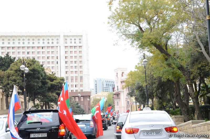 Kəlbəcərin işğaldan azad olunması münasibətilə yürüş keçirilir (FOTO)
