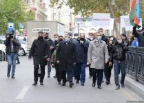 Etirazçılar Fransa səfirliyi qarşısında bəyanat səsləndirib (ƏLAVƏ OLUNUB) (FOTO/VİDEO)