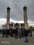 Hikmət Hacıyev, diplomatik nümayəndələr və "Qarabağ" klubu Ağdam məscidində (FOTO)