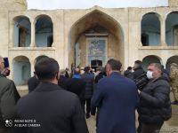 Hikmət Hacıyev, diplomatik nümayəndələr və "Qarabağ" klubu Ağdam məscidində (FOTO)