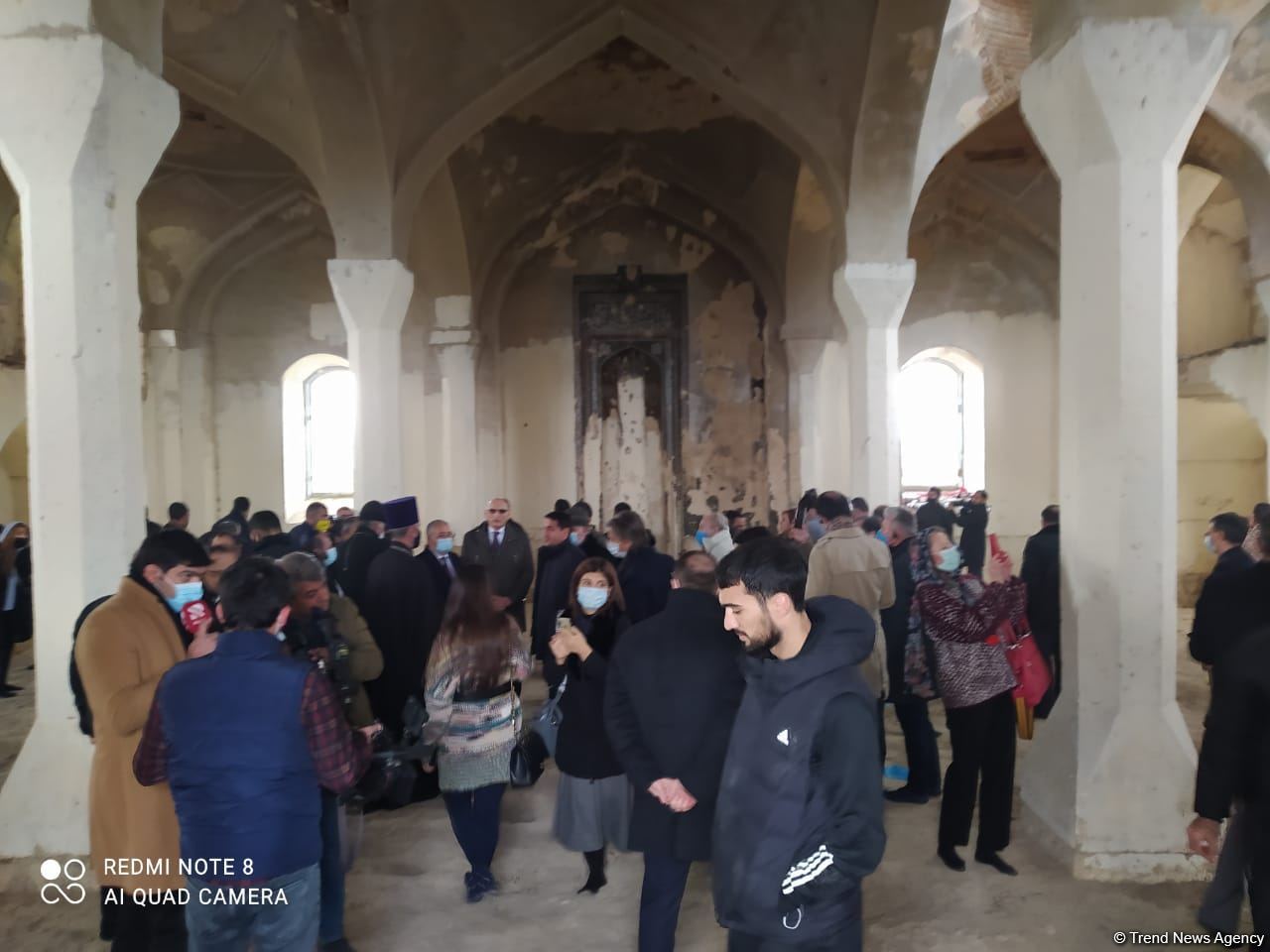 Hikmət Hacıyev, diplomatik nümayəndələr və "Qarabağ" klubu Ağdam məscidində (FOTO)