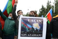 Laçın sakinləri Şəhidlər Xiyabanını ziyarət ediblər (FOTO)