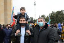 Laçın sakinləri Şəhidlər Xiyabanını ziyarət ediblər (FOTO)