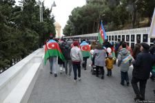 Laçın sakinləri Şəhidlər Xiyabanını ziyarət ediblər (FOTO)
