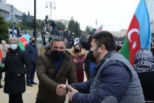 Laçın sakinləri Şəhidlər Xiyabanını ziyarət ediblər (FOTO)