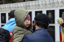 Laçın sakinləri Şəhidlər Xiyabanını ziyarət ediblər (FOTO)