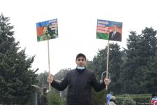Laçın sakinləri Şəhidlər Xiyabanını ziyarət ediblər (FOTO)