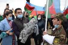 Laçın sakinləri Şəhidlər Xiyabanını ziyarət ediblər (FOTO)
