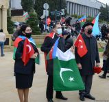 Laçın sakinləri Şəhidlər Xiyabanını ziyarət ediblər (FOTO)