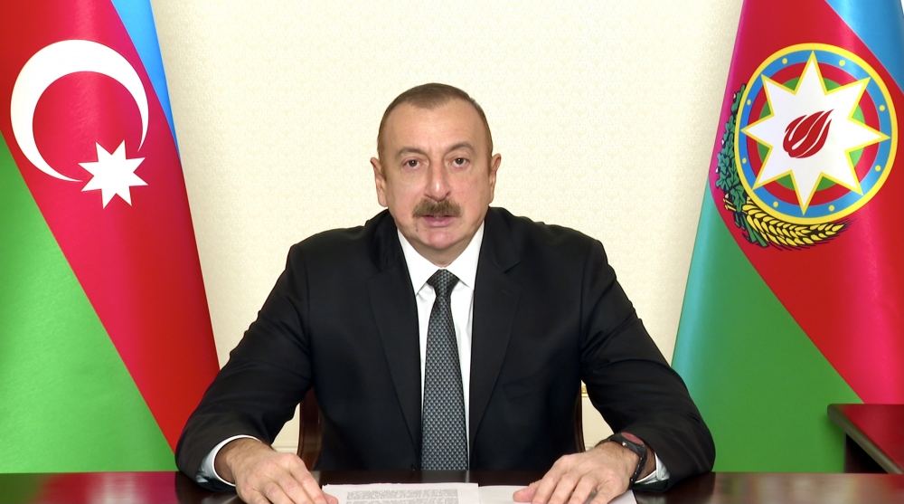 Prezident İlham Əliyev BMT Baş Assambleyasının COVID-19 ilə mübarizəyə həsr edilən xüsusi sessiyasında videoformatda çıxış edib (FOTO/VİDEO)