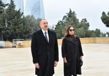 Prezident İlham Əliyev və birinci xanım Mehriban Əliyeva şəhidlərimizin xatirəsini yad ediblər (FOTO/VİDEO) (YENİLƏNİB)