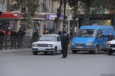 Gəncə şəhərində şəhidlərimizin əziz xatirəsi bir dəqiqəlik sükutla yad edilib (FOTO)