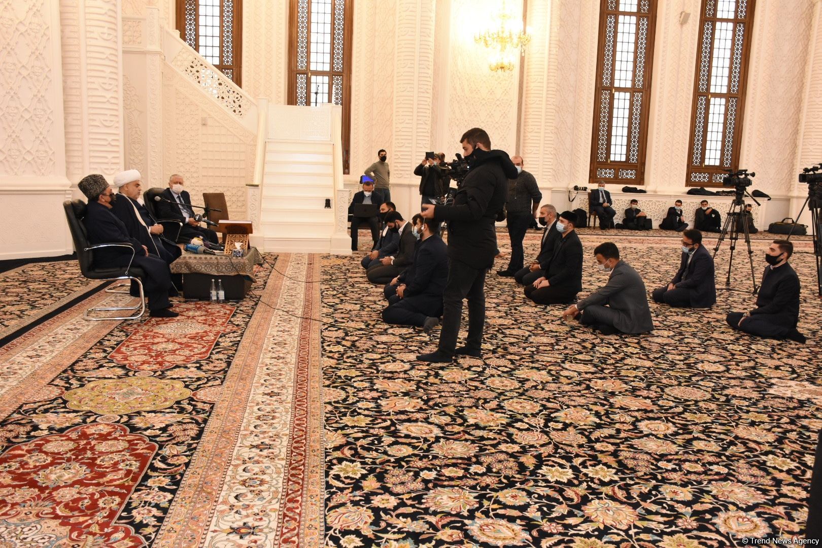 Heydər məscidində anım mərasimi keçirilib (FOTO)