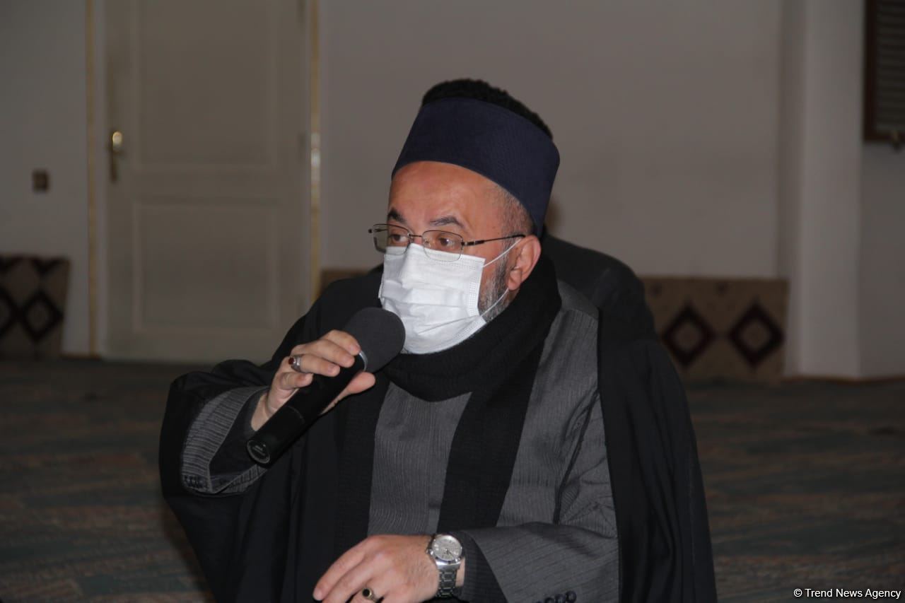 Heydər məscidində anım mərasimi keçirilib (FOTO)