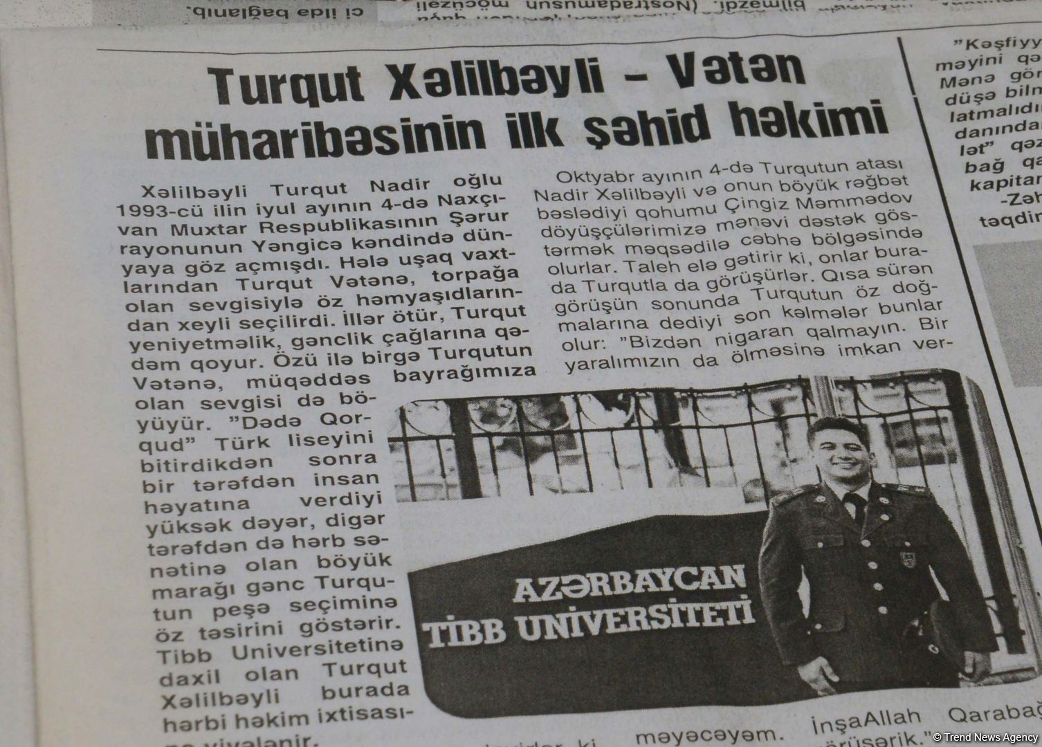 Turqut deyirdi ki, hərbçi yoldaşları ön cəbhədə ola-ola, özü arxada ola bilməz - Şəhid anası (FOTO)