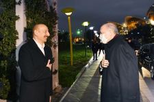 Azərbaycan Prezidenti İlham Əliyev və Türkiyə Prezidenti Rəcəb Tayyib Ərdoğan birgə şam ediblər (FOTO/VIDEO)