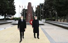 Prezident İlham Əliyev və Rəcəb Tayyib Ərdoğan Şəhidlər Xiyabanını ziyarət ediblər (YENİLƏNİB) (FOTO/VİDEO)