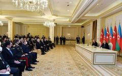 Azərbaycan və Türkiyə prezidentləri mətbuata birgə bəyanatlarla çıxış ediblər (FOTO/VİDEO) (YENİLƏNİB)