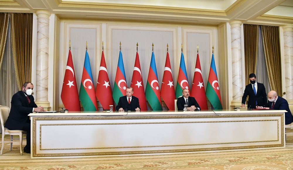 Prezident İlham Əliyev və Rəcəb Tayyib Ərdoğanın iştirakı ilə sənədlərin imzalanması mərasimi olub (FOTO/VİDEO) (YENİLƏNİB)