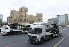 Prezident İlham Əliyev və Rəcəb Tayyib Ərdoğan Zəfər paradında iştirak ediblər (YENİLƏNİB-2) (FOTO/VİDEO)