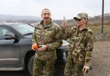 Prezident İlham Əliyev və birinci xanım Mehriban Əliyeva Qubadlı və Zəngilan rayonlarında olublar (FOTO/VİDEO) (YENİLƏNİB)