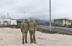 Prezident İlham Əliyev və birinci xanım Mehriban Əliyeva Qubadlı və Zəngilan rayonlarında olublar (FOTO/VİDEO) (YENİLƏNİB)