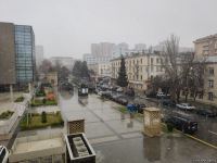Bakıya qar yağır (FOTO)