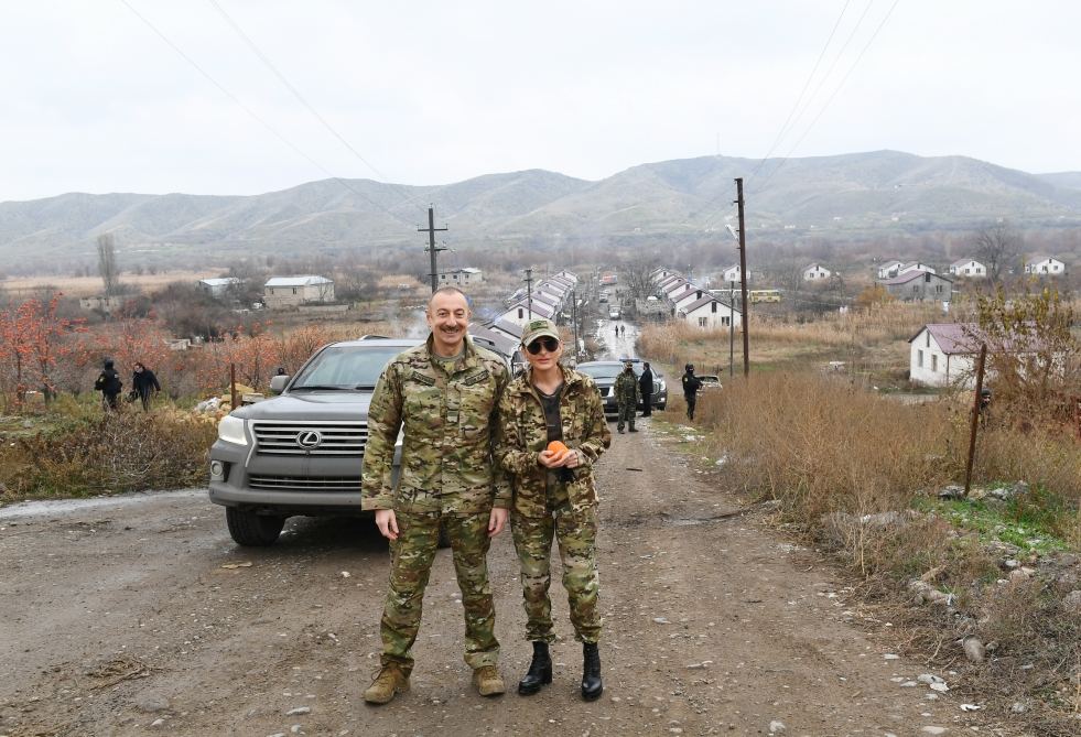 Prezident İlham Əliyev və birinci xanım Mehriban Əliyeva Qubadlı və Zəngilan rayonlarında olublar (FOTO/VİDEO) (YENİLƏNİB)